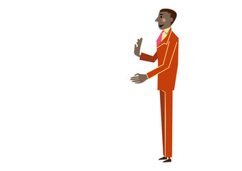 アフリカ系。スーツを着た黒人男性。ビジネス。インターナショナル。