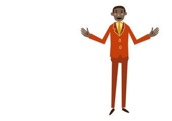 アフリカ系。スーツを着た黒人男性。ビジネス。インターナショナル。