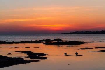 Coucher du soleil en Bretagne
