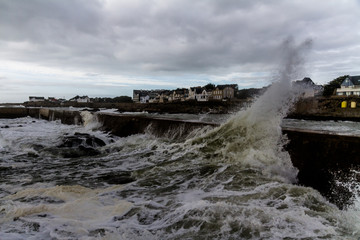 Tempête automnale sur l'Atlantique
