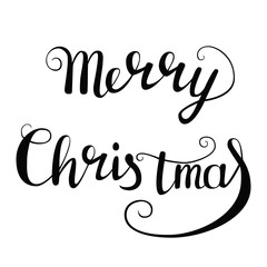 Merry Christmas. Hand drawn lettering for cards, posters, gifts etc.