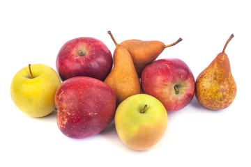 Fresh fruits isolated on a white background
