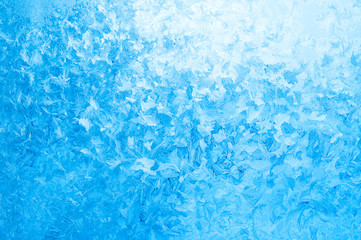 Frozen window glass