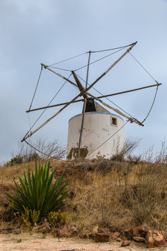 Windmill in Budens, southwestern coast of Portugal