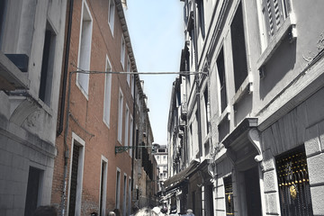 Die Straßen in Venedig