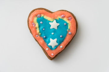 Gingerbread cookie. Concept of food and pastry products.