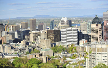 Fototapeta premium Montreal skyline from a distance