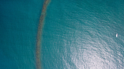 Sailboats from above