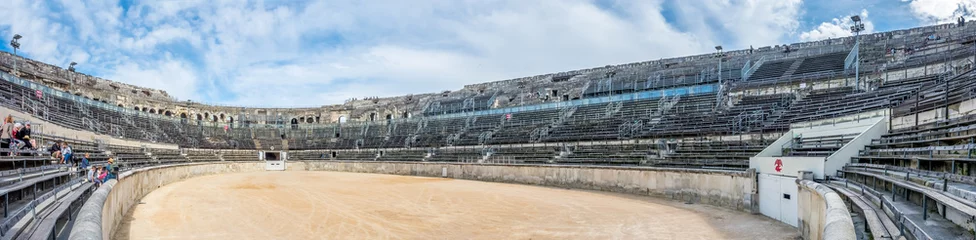 Fototapete Stadion Innerhalb der Arena von Nimes, Frankreich