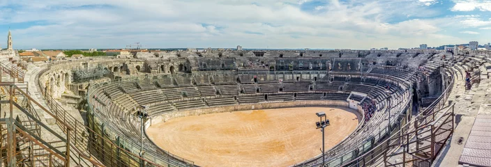 Keuken foto achterwand Stadion Panoramisch uitzicht op het Romeinse theater van Orange, Frankrijk