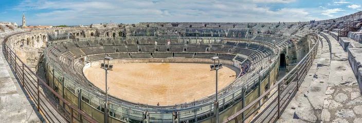 Fensteraufkleber Stadion Innerhalb der Arena von Nimes, Frankreich