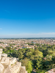 Fototapeta na wymiar Cityscape view of Nimes, France