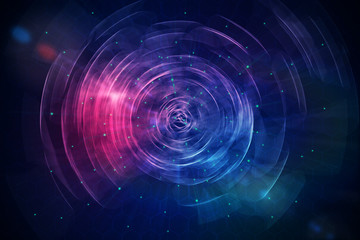 Obraz premium Round space button backdrop