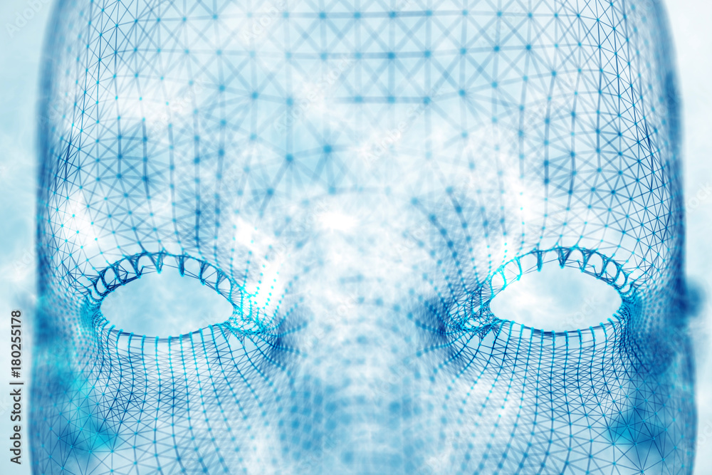 Poster artificial intelligence and knowledge concept