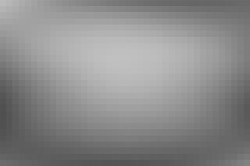 Vector greyscale blurred horizontal cover. Monochrome defocused black and white unfocused tiles banner. Gray scale gradient mosaic background. Grey or silver abstract blurry checked illustration.