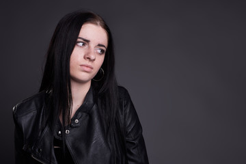 Stylish girl background isolated