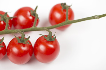 Tomatoes on white background. Isolated. Food