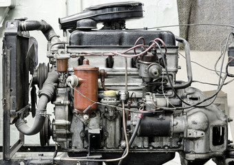 outdated dusty engine