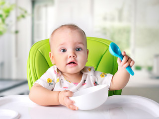 Child meal.Baby eating.Kid's nutrition.