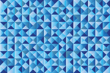 Fototapeta premium geometric background of triangles in different hues of blue