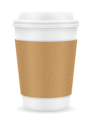 paper cup for coffee stock vector illustration