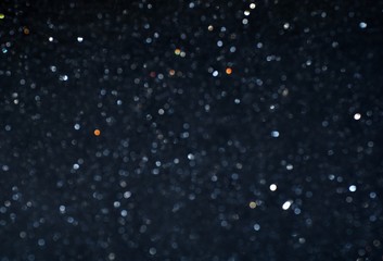 many bokeh circle light for blue background