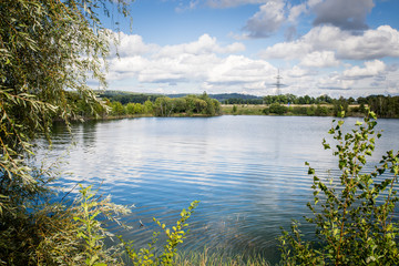 clay pit lake dörfles esbach bei coburg tongrube