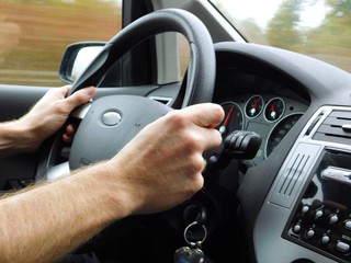Autofahrer Lenkrad