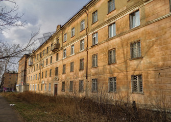 Very old house. Apartment building. Monumental old architecture