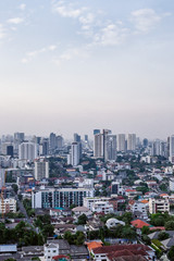 Obraz premium 10 November, 2017: City buildings at Ekamai Bangkok Thailand
