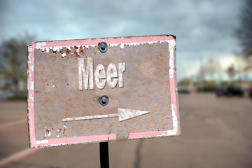 Schild 203 - Meer
