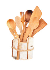 Wooden kitchen utensils