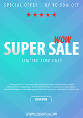 Sale poster or Flyer design. Discount background for the online store, shop, promotional leaflet, poster, banner. Vector illustration.