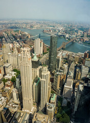 Aerial view at New York City, USA