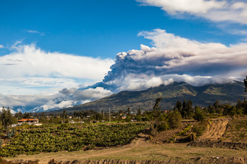 Eruption of the Tungurahua volcano