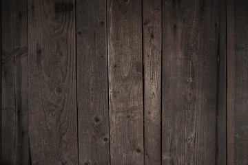 Naklejka premium Old weathered planks texture with rusty nails.