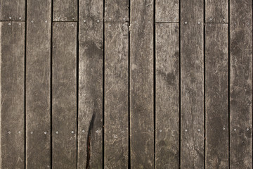 Old weathered planks texture with rusty nails.
