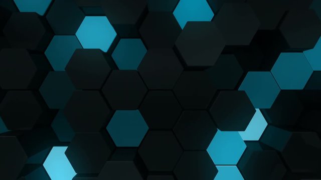 LED Light Hexagon Block illumination Wall