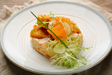 Meat dish with garnish