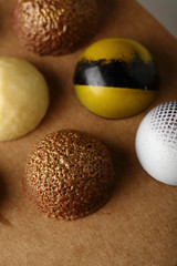 Chocolate candy closeup