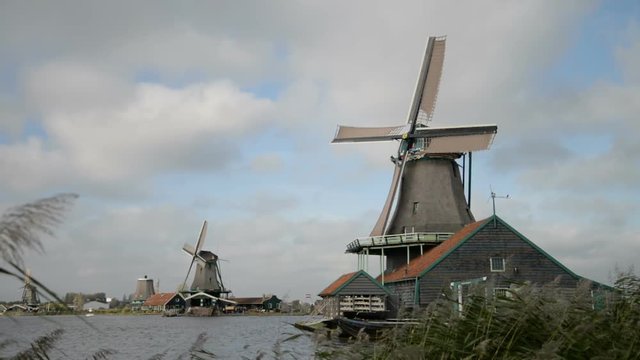 Windmill in Zaanse Schans Amsterdam