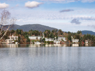 View of the city of Lake Placid