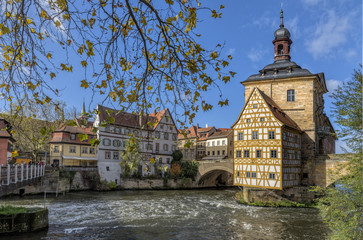 Fototapeta na wymiar Bamberg altes Rathaus historisch