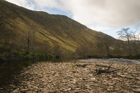 River Debris / The River Almond in Sma' Glen, Perth and Kinross, Scotland. October 2017