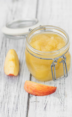 Homemade Applesauce (selective focus)