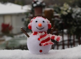 love peace and joy with snowman