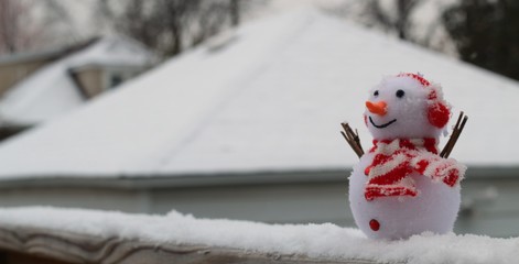 love peace and joy with snowman