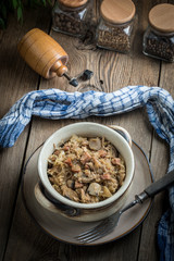 Traditional polish sauerkraut (bigos).