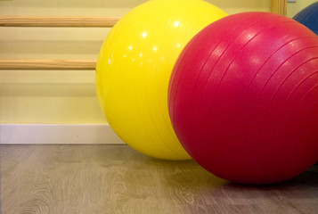 Colored balls for pilates