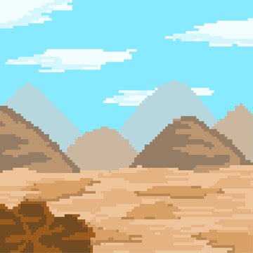 Landscape Mountain Pixel Art